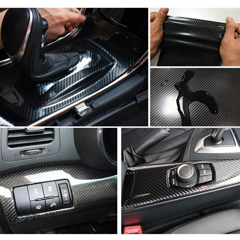 152x 30CM Car Vinyl Wrap Carbon Fiber Matt Satin Glossy Multi Color Car ...