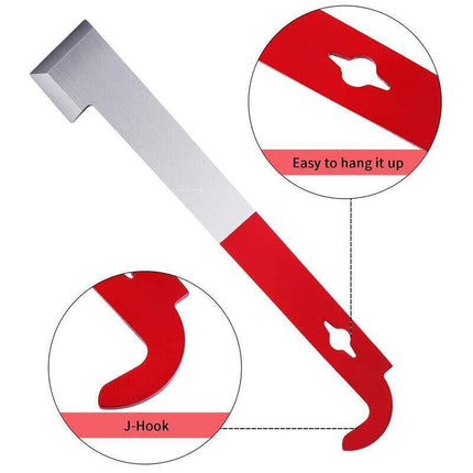 2X Stainless Steel Beekeeping Bee Hive Tools Hook Scraper J Shape Equipment Tool - Aimall