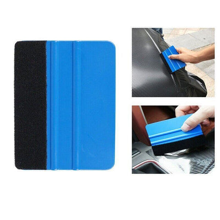 Felt Edge Squeegee For Decals Sticker Vinyl Sheet Car Wrap Applicator Tool Blue - Aimall