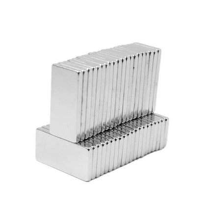 10PCS Super Strong Magnets Block Rare Earth Cuboid Neodymium 20mm × 10mm × 2mm - Aimall