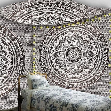 2M Large Indian Bohemian Wall Hanging Tapestry Mandala Tapestries Bedroom Decor - Aimall