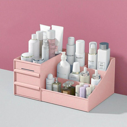 Cosmetic Makeup Organizer with Drawers Bathroom Skincare Storage Box Holder Case - Aimall