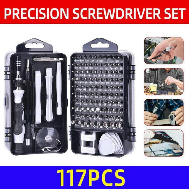 117 IN 1 Precision Screwdriver Set Computer PC Phone Watch Repair Tool Kit DIY - Aimall