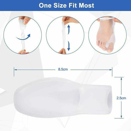 2xSilicone Gel Bunion Protector Toe Straightener Separator Alignment Pain Relief - Aimall
