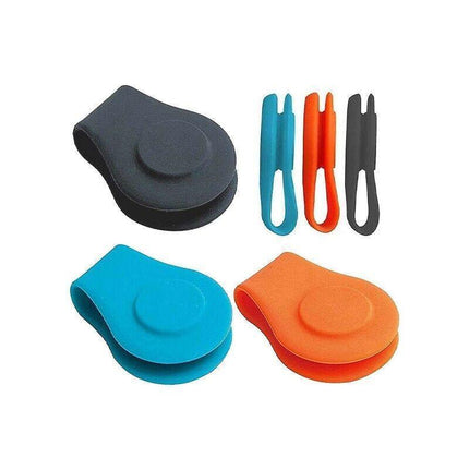 1Pc Silicone Golf Hat Clip Ball Marker Holder with Strong Magnetic DIY - Aimall