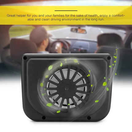 Solar Power Air Vent Vehicle Car Window Fan Auto Ventilator - Aimall
