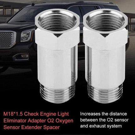 2X 45MM O2 02 OXYGEN SENSOR EXTENDER M18 x 1.5 CEL FIX EXTENSION SPACER ADAPTER - Aimall