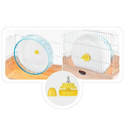 Hamster Guinea Pig Running Disc Cage Accessories Running Round Wheel Pet Toys AU - Aimall
