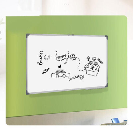 Portable Magnetic Home and Office Board Whiteboard 4 Sizes Marker Eraser Button - Aimall