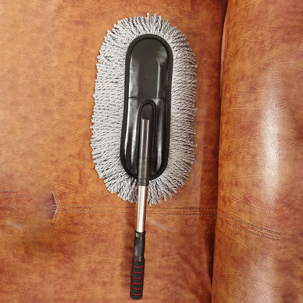 Car Wash Duster Cleaning Microfiber Telescoping Brush Dusting Dust Wax Mop - Aimall
