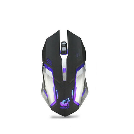 LED Wired Wireless Gaming Mouse USB Ergonomic Optical For PC Laptop Rechargeable - Aimall