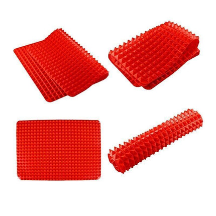 Tray Oven Pan Baking Mat Mould Sheet Liner Non-stick Silicone Cook Pyramid - Aimall