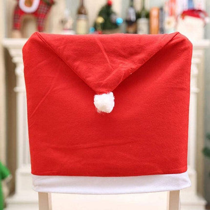 6 PCS Christmas Back Chair Cover Xmas Santa Home Decoration Ornaments 60x50cm AU - Aimall
