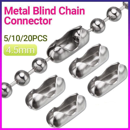 UPto20x Connector Roman Roller Blind Ball Chain Cord Joiner Vertical HollandPart - Aimall