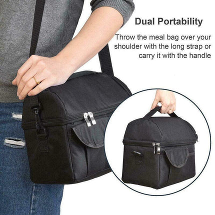 Insulated Lunch Bag Box Tote Cooler For Adults Women Men Hot Cold Food Thermal - Aimall
