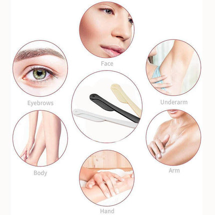3Pcs Portable Safety Eyebrow Trimmer Razor Shaver Eye Brow Shaper Hair Remover - Aimall