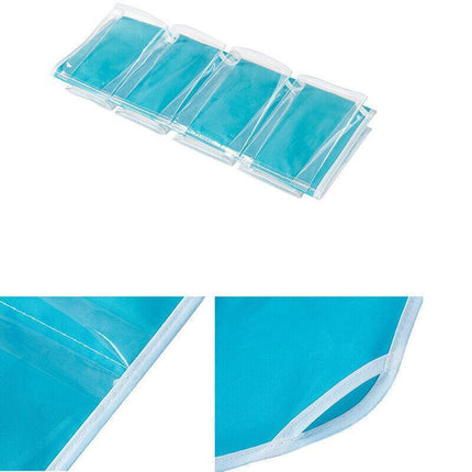 16 Pockets Organizer Clear Hanger Wardrobe Storage Bag Hanging Socks Rack Holder - Aimall