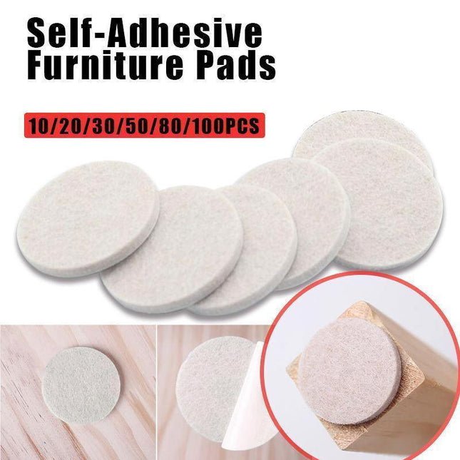 Felt Pad Furniture Floor Protector Pads Self Adhesive Round Heavy Duty AU STOCK - Aimall