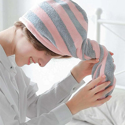 Magic Instant Dry Hair Towel Rapid Fast Drying Hair Towel Fast Absorbent Hat Cap - Aimall