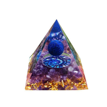 Amethyst Crystal Sphere Orgonite Pyramidamp Obsidians - Aimall