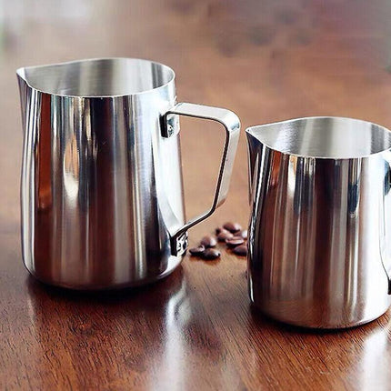150-1000ML Stainless Steel Milk Coffee Jug Latte Espresso Frothing Scale Pitcher - Aimall