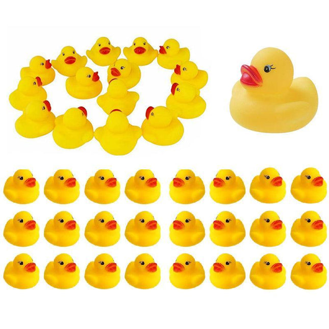 Yellow Rubber Ducks Bathtime Squeaky Bath Toy Water Play Kids Toddler 3-4cm AU - Aimall