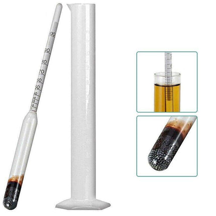 Alcohol Hydrometer Distilling 0-100% Meter with Measuring Cup 100ml AU Stock - Aimall