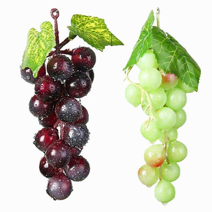 10PCS Bunch Artificial Lifelike Grapes Wedding Decoration Mini Fake Fruit Decor - Aimall