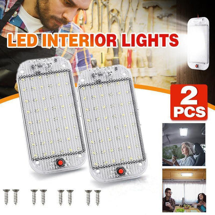 2PCS 12V 48led Truck Car UTE Caravan Interior Roof Ceiling Dome Light Cabin Lamp - Aimall