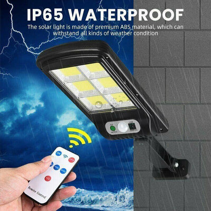Solar Street LED Light Motion Sensor Remote Outdoor Garden Flood Down Lamp AU - Aimall