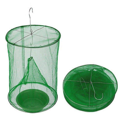 Reusable 6 Pack Fly Trap Insect Killer Net Cage Trap Ranch Pest Hanging Catcher - Aimall