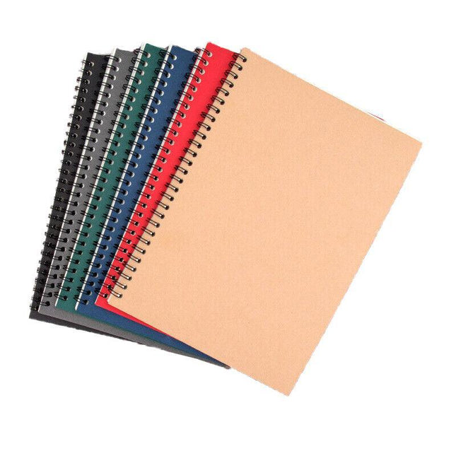 A5 Spiral Coil Notebook Diary Ruled School Vintage Office Student Note Book Memo - Aimall