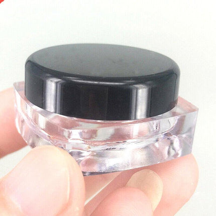 UP 200pc 3g Sample Bottle Cosmetic Makeup Jar Pot Face Cream Lip Balm Containers - Aimall