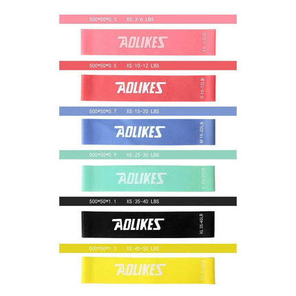 AOLIKES Resistance Bands Power Heavy Strength Exercise Fitness Gym Yoga AU - Aimall