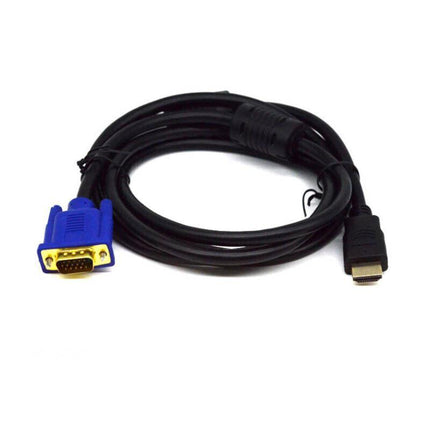 HDMI Male to VGA Male Cable Adapter Monitor Lead HD 15Pin 1080P Converter Laptop - Aimall