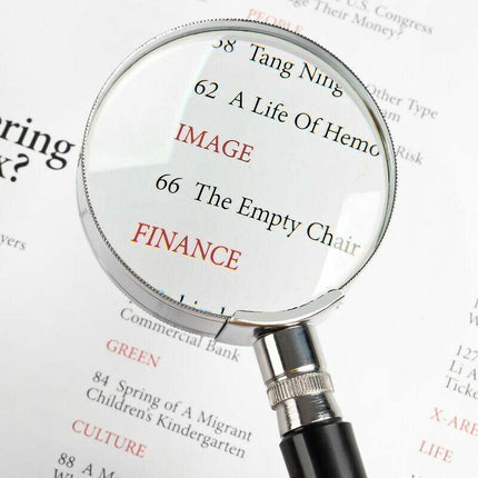 Quality 50MM Silver Metal Magnifying Glass Lens Magnifier Loupe 10x MAGNIFIER AU - Aimall