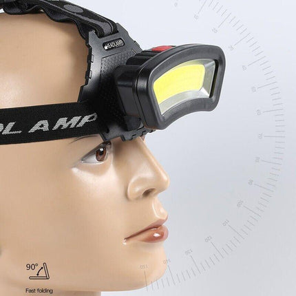 100000LM COB+LED Headlamp Headlight Torch USB Rechargeable Flashlight Work - Aimall