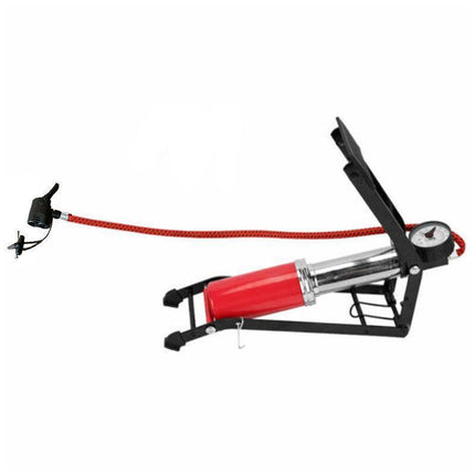High Pressure Foot Pump Bicycle Ball Motorbike Car Type Inflator Tire Air Pump - Aimall