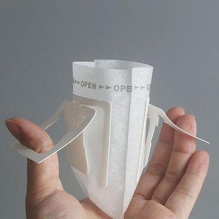 50 x Portable Handing Ear Drip Coffee Filter Paper Bag for Travel Home Office AU - Aimall