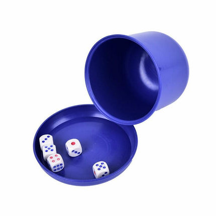 4x KTV Bar Party Dice Cup Drinking Board Game Gambling Dice Box 10mm d6*5 Table - Aimall