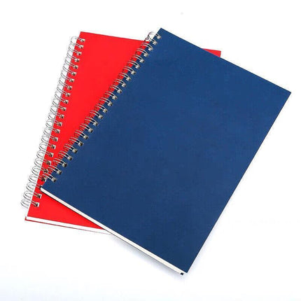 A5 Spiral Coil Notebook Diary Ruled School Vintage Office Student Note Book Memo - Aimall