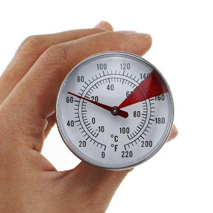 Milk Coffee Probe Thermometer Maker Temperature Jug pan Clip Stainless Steel New - Aimall
