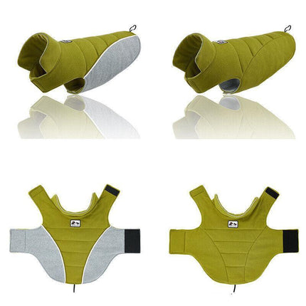 Pet Dog Warm Coat Fleece Jacket Double-sided Vest Jumper Sweater Winter Clothes - Aimall