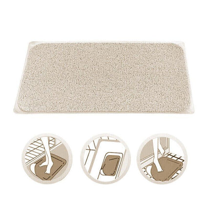 1x Shower Rug Anti Slip Loofah Bathroom Bath Mat Carpet Water Drains Non Slip AU - Aimall