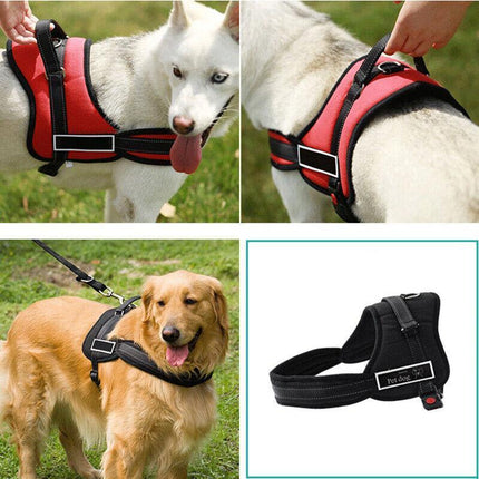 No-pull Dog Harness Pet Puppy Large Dog Vest Adjustable Padded Handle S-XL AU - Aimall