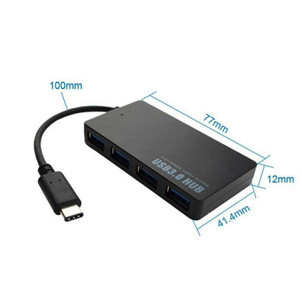 Multi USB 3.0 Hub 4 Port High Speed Slim Compact Expansion Smart Splitter OZ - Aimall