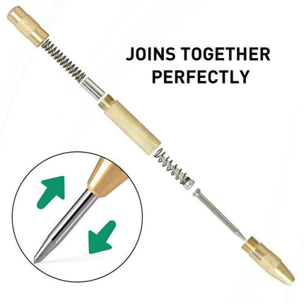 125MM Heavy Duty Automatic Centre Punch Brass Bodied Spring Loaded Auto Punch AU - Aimall