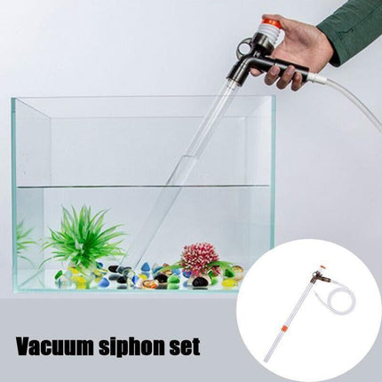 Pump Gravel Water Cleaning Kit Vacuum Cleaner Aquarium Fish Tank Siphon - Aimall
