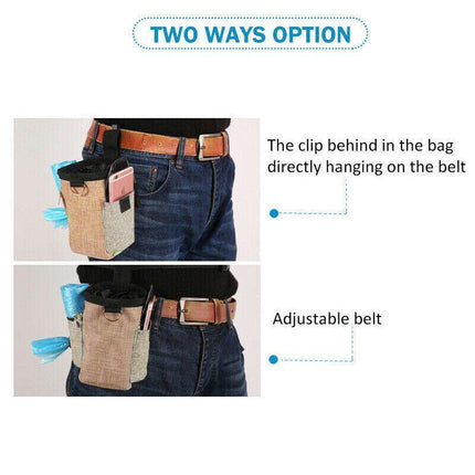 Puppy Pet Dog Obedience Training Treat Bag Feed Pouch Garbage Collection Bag AU - Aimall