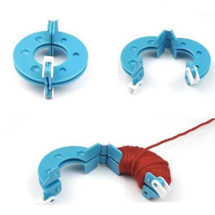 8Pcs Pompom Maker Kit 3.5/5.5/7/9cm 4 Sizes Knitting L-oom DIY Pom Pom Maker AU - Aimall